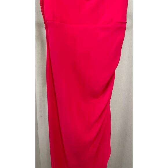 Amanda Uprichard Glamour Dress Hot Pink Size Small Lightly Worn Flattering - Picture 5 of 13